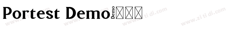 Portest Demo字体转换 Portest Demo字体转换